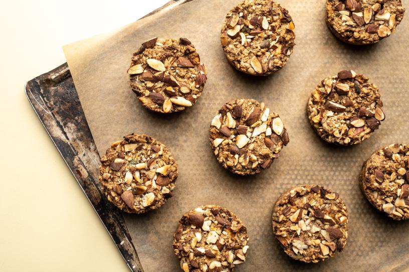 Glutenfri kernemuffins med æbler og kanel