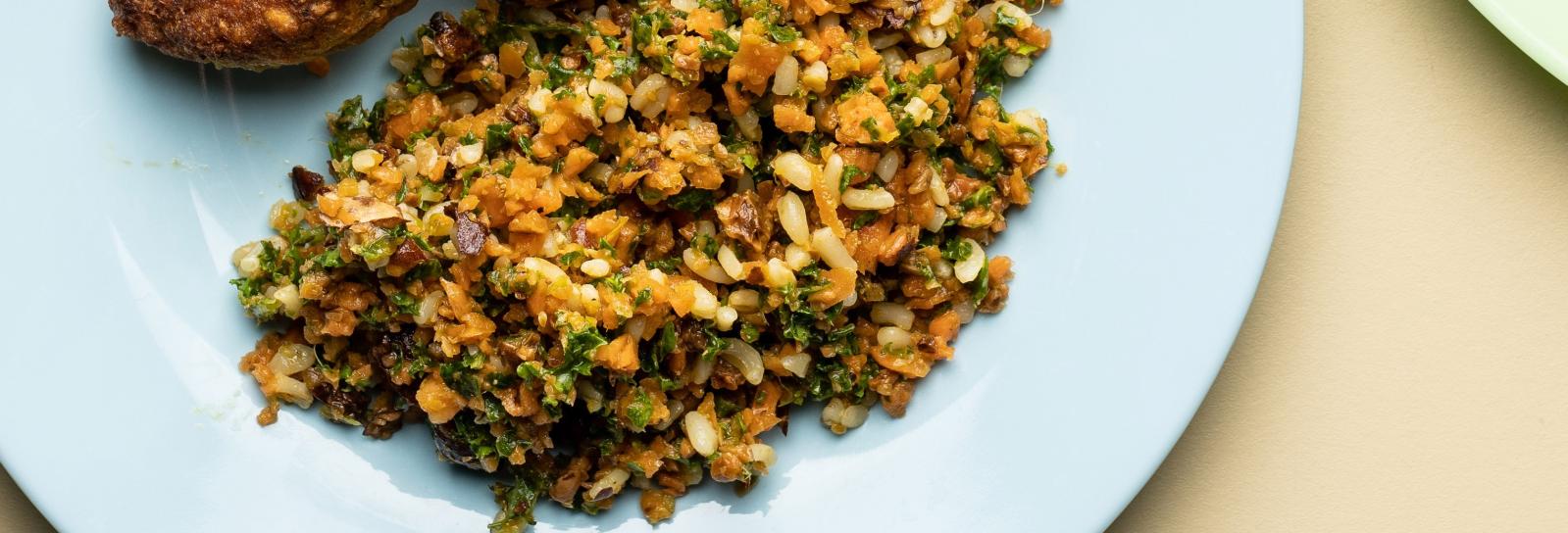 Gulerodstabbouleh med grønkål 