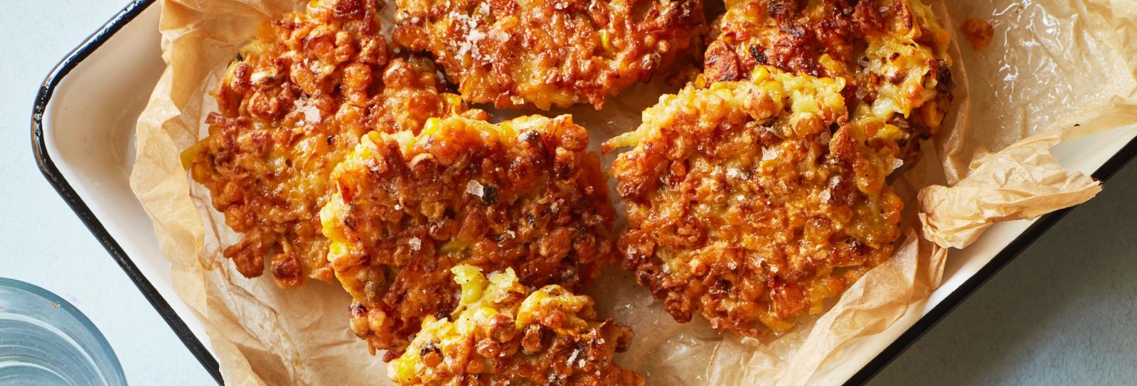 Sweet corn-fritter